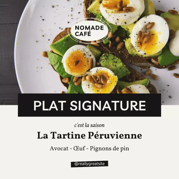 Modèle Canva pour Instagram, restaurant en noir et blanc