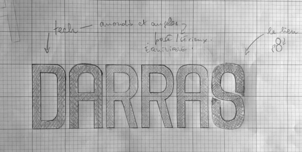 Croquis de recherches typographiques